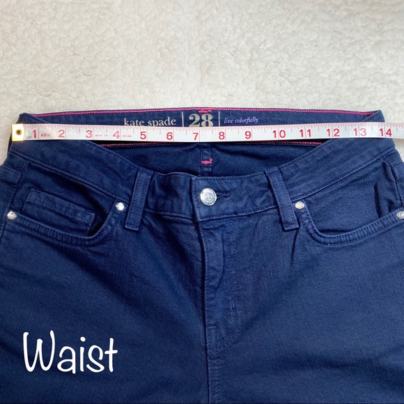 💕HP💕 NWOT Kate Spade Live Colorfully Ankle Zip Skinny Jeans
Size 28 6/Small - Picture 9 of 14